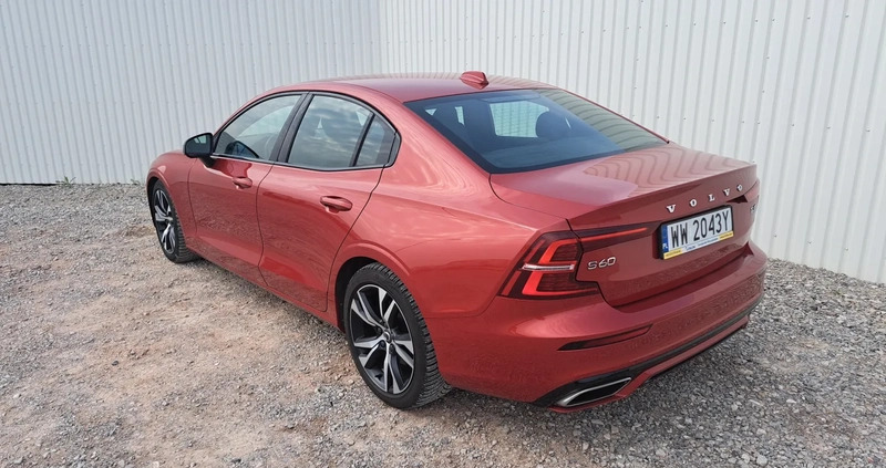Volvo S60 cena 105900 przebieg: 156573, rok produkcji 2020 z Konstantynów Łódzki małe 106
